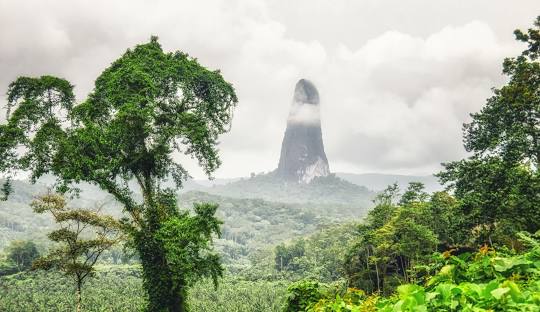 Presenca Das Nuvens Ao Redor Do Pico